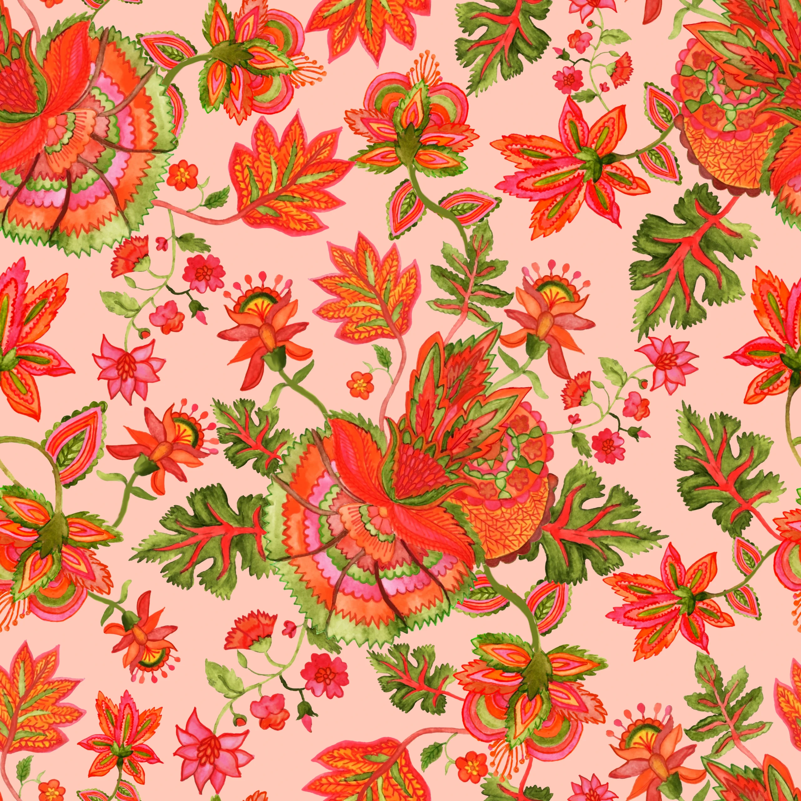 FLORAL REVERIE IN SUNSET HUES